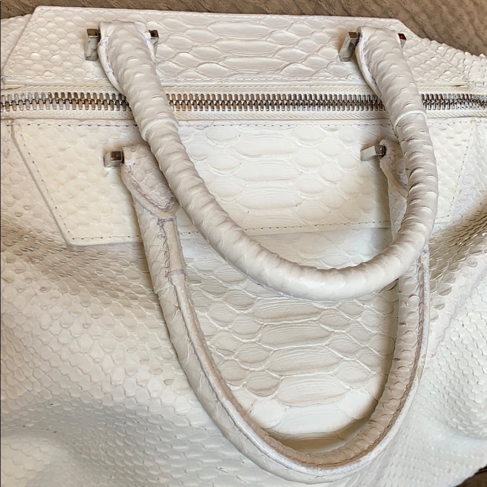 Alexander Wang Emile White Python Leather Rare - image 3